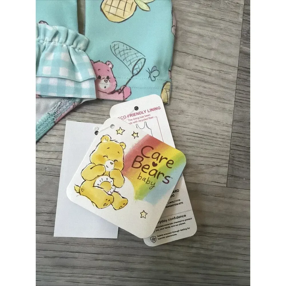 Care Bears Baby Girl One Piece Swimsuit 0-3 Months Blue